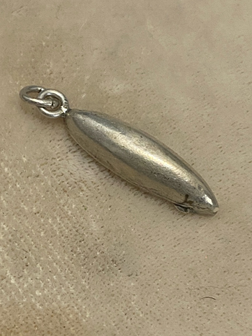 Vintage Silver Canoe Charm - Picture 3 of 7
